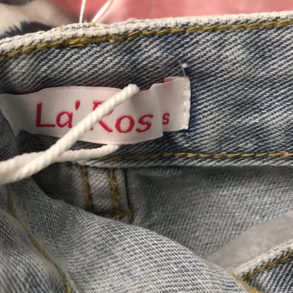 BNWT🌟La Ros Bling denim shorts 🎉small 🔥 NWT - Picture 5 of 8